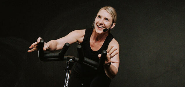 casey teaching cyclists